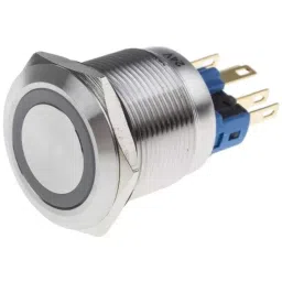 RS PRO Push Button Switch Latching Panel Mount 22 mm Cutout, 8118525-81