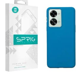 Sprig Liquid Silicone Back Cover for Oneplus Nord 2T 5G (Blue)-image-96