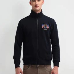 U.S. Polo Assn. Denim Co. Navy Regular Fit Printed Jacket-12
