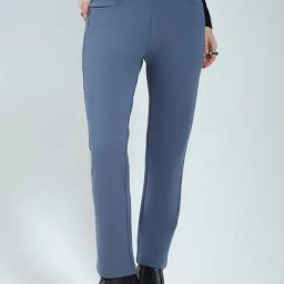 Monte Carlo Blue Viscose Solid Jeggings-image-91