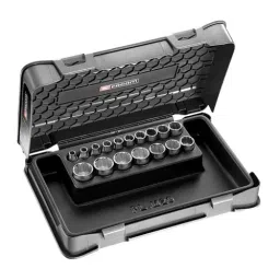 FACOM 3/8 inch Square Drive Socket Set 12 Point, J.400 (Set of 17 Pcs)-26