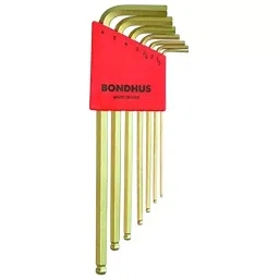 Bondhus GoldGuard Ball End L-Wrenches Protanium High Torque Steel 1.5 to 6 mm Size, 38092 (Set of 7)-picture-15
