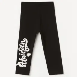 Juniors By Lifestyle Girls Black Printed Leggings-picture-9