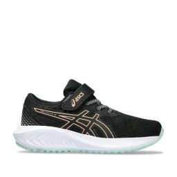 Asics Kids PRE EXCITE 10 PS Black & Bright Sunstone Running Shoes-image-86
