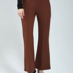 Monte Carlo Brown Viscose Solid Jeggings-image-82