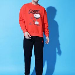 GRIFFEL Men Typography Printed Round Neck Long Sleeves Winter Tracksuits-picture-50