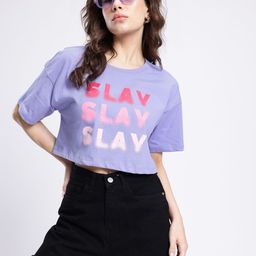 glitchez Street Savvy Printed Boxy Cropped T-shirt-image-21
