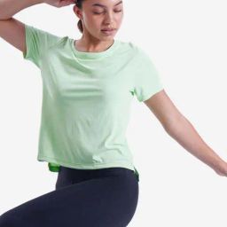 Domyos by Decathlon Green Plain T-Shirt-picture-45