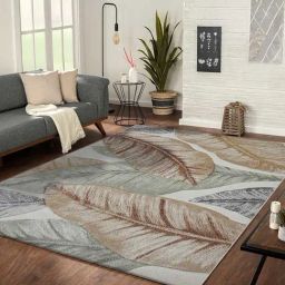 Obsessions Rust & Olive Floral Carpet - Medium-21