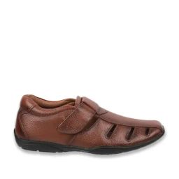 Mochi Men's Tan Fisherman Sandals-image-93