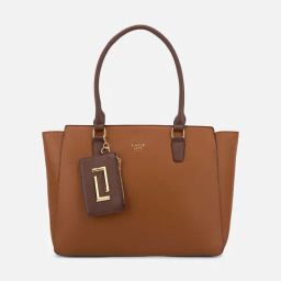 LAVIE LUXE Duo Kelly Tan Textured Large Leather Shoulder Bag-picture-32
