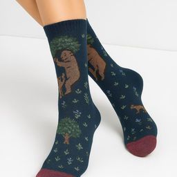 ZEVORA Patterned Calf Length Socks-image-31