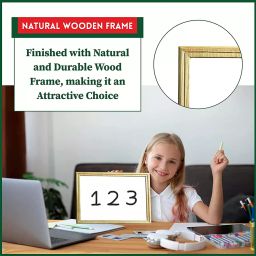 SHELFKING Non-Magnetic 10 x 12 Inch Double Sided Whiteboard and Chalkboard Wooden Slate Both Side Writing Boards, One Side White Surface and Reverse Side Green Surface image 4