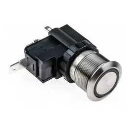 RS PRO Illuminated Push Button Switch 19.1 mm Cutout SPST White LED 250 / 125 V AC, 1758531-image-90
