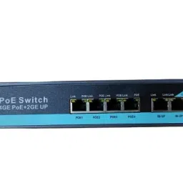 Hanutech Fast Ethernet PoE Switch 4 Port Gigabit with 2 Port Ethernet Uplink 1000Mbps-5