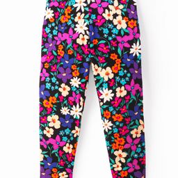 CrayonFlakes Floral Printed Leggings - Navy Blue-picture-18
