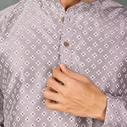 anouk rustic Anouk Men Printed Regular Kurta with Trousers image 2