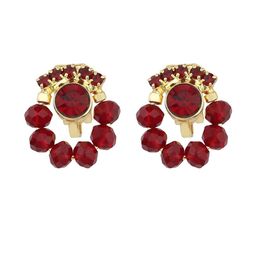 Ear Cuffs without Piercing Timeless and Classic Cuff Earrings for Women (G1048) (Maroon)-25