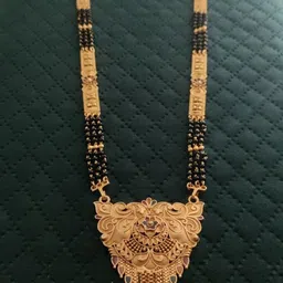 V.K.PAYAL.JEWELLERY Gold-Plated Artificial Beaded Mangalsutra-picture-31