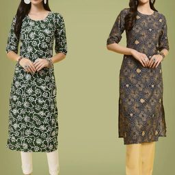 Ethnic basket Women Multicoloured Kurtas-image-97