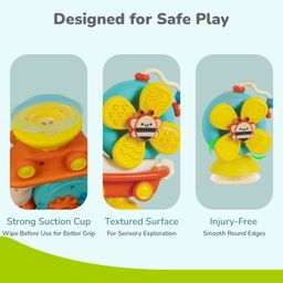 R for Rabbit Orapple Spinster 5 in 1 Multi Activity Toy - Orange image 4
