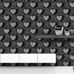 ArtzFolio Printed UV-Resistant Anti-Bacterial D Hearts & Cubes Peel & Stick Wallpaper-image-23