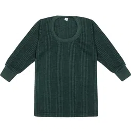 Kritiu Kids Green Color Cotton Casual Round Neck Long Sleeves Thermal Top-picture-36