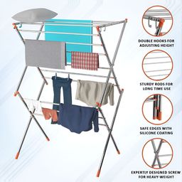 Myntra Elegant Homes 2 Layer Foldable Cloth Stand image 4