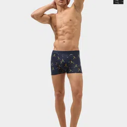 bummer Men Pack Of 2 Printed Mid-Rise Soft Breathable Trunks TRASTRJAB02-picture-2