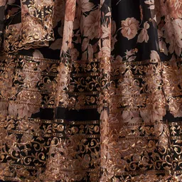 DIVASTRI Embellished Sequinned Semi-Stitched Lehenga & Unstitched Blouse With Dupatta image 3