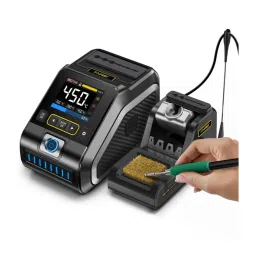 FNIRSI DWS-200 Soldering Station 200W Digital Soldering Iron Station Kit Powerful Performance and Accurate Temperature Adjustment - F245 Set 2 - RS8323FNIRSI DWS-200 Soldering Station 200W Digital Soldering Iron Station Kit Powerful Performance and Accurate Temperature Adjustment - F245 Set 2 - RS8323 image 2
