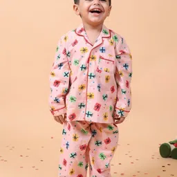 MAMA AND PEACHES Unisex Kids Printed Night suit-picture-12