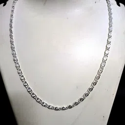 Nawab Collection Unisex Sterling Silver Link Chain-image-36