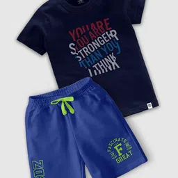 CODEZ Boys Printed T-shirt with Shorts-54