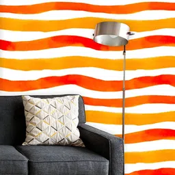 ArtzFolio Printed UV-Resistant Anti-Bacterial Colorful Stripes Peel & Stick Wallpaper-image-72