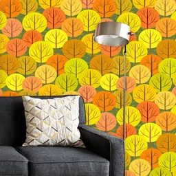 ArtzFolio Printed UV-Resistant Anti-Bacterial Autumn Forest Peel & Stick Wallpaper-image-53