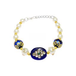 SANAA CREATIONS Unisex Artificial Stones Studded Antique Charm Bracelet-image-67