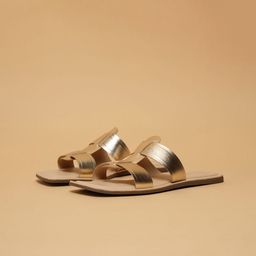 ERIDANI Women Open Toe Flats with Buckles-picture-41