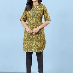 JIVORA Women Ethnic Motifs Printed Pure Silk Kurti-picture-15