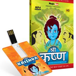 Inkmeo Movie Card Sri Krishna Stories 8GB High Definition MP4 Video USB Memory Stick - Hindi-50