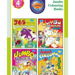 Sawan Complet Jumbo Colouring Book Pack of 4 - English-28