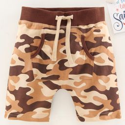 Olio Kids Knee Length Shorts - Brown-picture-12
