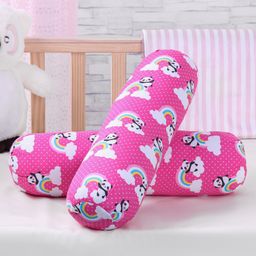 Babyhug Bolsters Panda Print Set of 2 - Pink-image-12