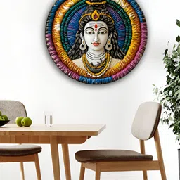 OLIVE TRE Blue & Yellow Wooden Wall Hangings-image-87