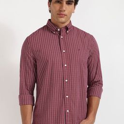 Tommy Hilfiger Men Opaque Checked Casual Shirt-image-40