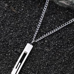 French Accent Men Silver-Plated Chain-image-60