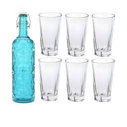 SOMIL Blue Glass Airtight Can Bottle-picture-41
