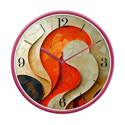 Aura Multicoloured Printed Contemporary Wall Clock-16