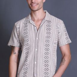 GODFREY Men Standard Sheer Striped Casual Shirt-image-29