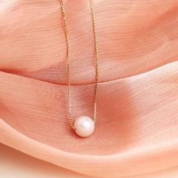 Vriva Jewels Gold-Plated Pearl Beaded Spherical Pendant With Chain-45